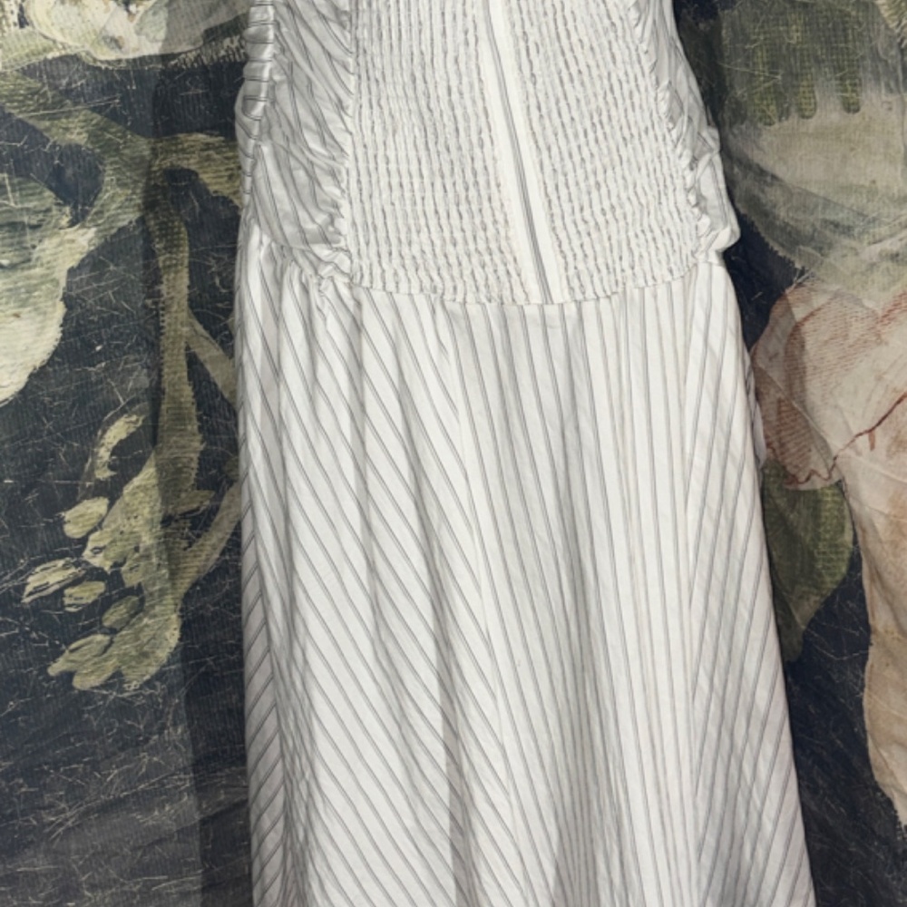 Anthropologie Strapless Hanky Hem Midi Dress - Picture 5 of 5